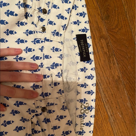 JCrew Toothpick Patterned Pants - Picture 4 of 5